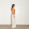 Ganni Orange Bead Embellished Wool and Cashmere Vest