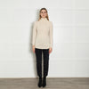 Madeleine Cream Cashmere Blend Rollneck