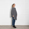 Stella McCartney Grey Cableknit Oversized Jumper With Splits