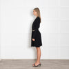 Diane Von Furstenberg Black Chain Wrap Dress