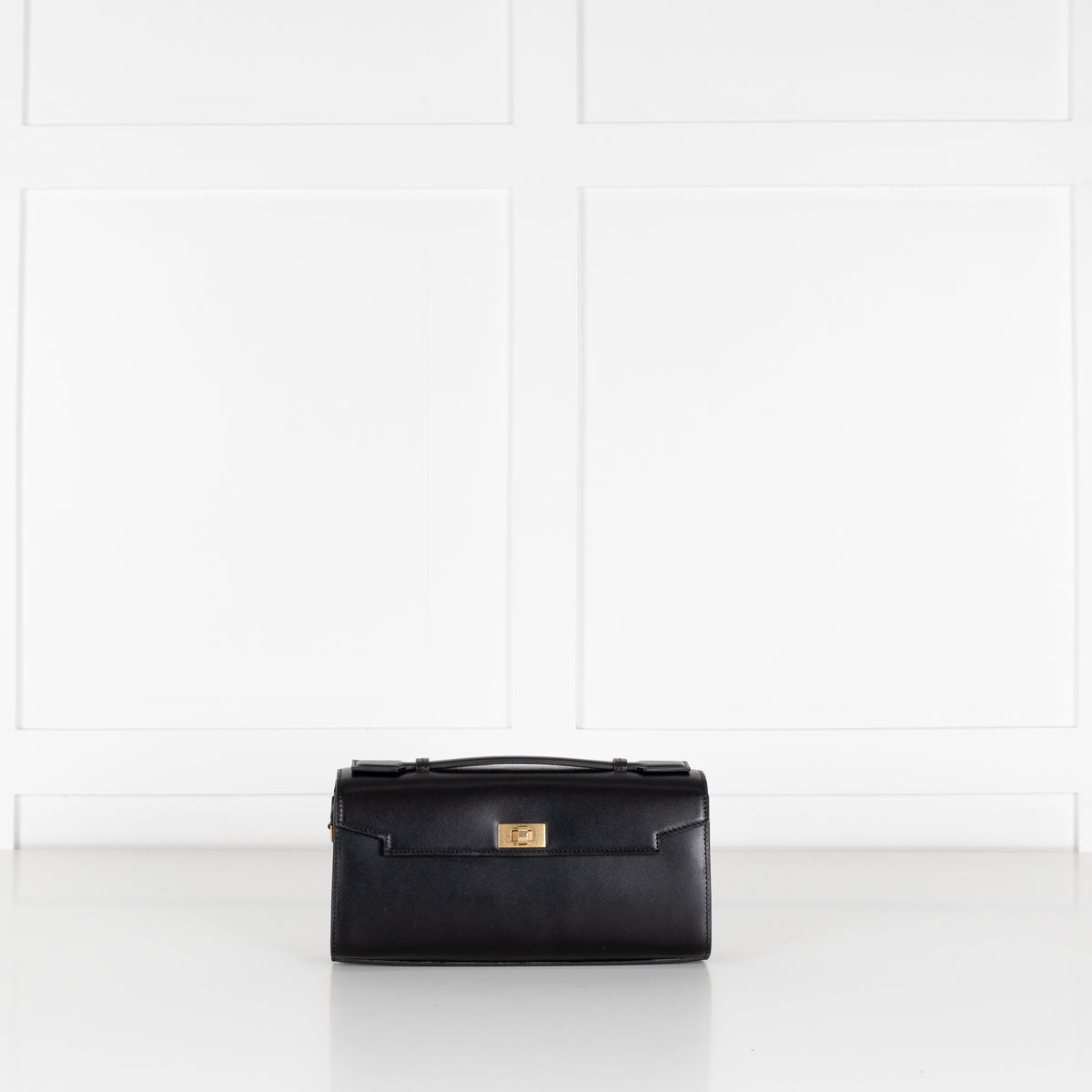 Anya Hindmarch Black Mortimer Leather Clutch