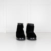 Chanel Shearling Black Ankle Boot