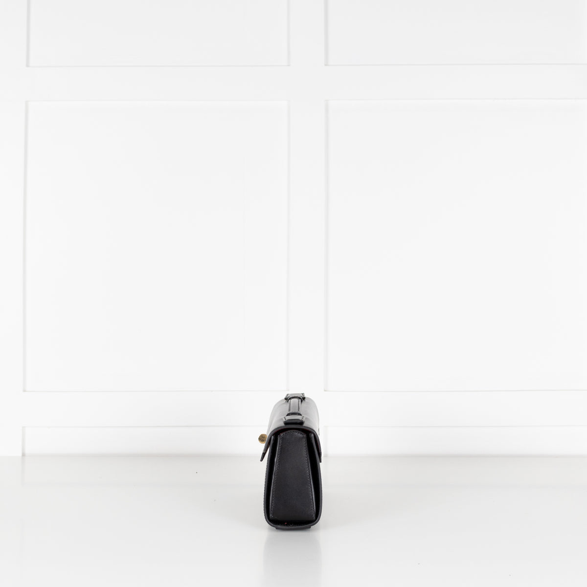 Anya Hindmarch Black Mortimer Leather Clutch