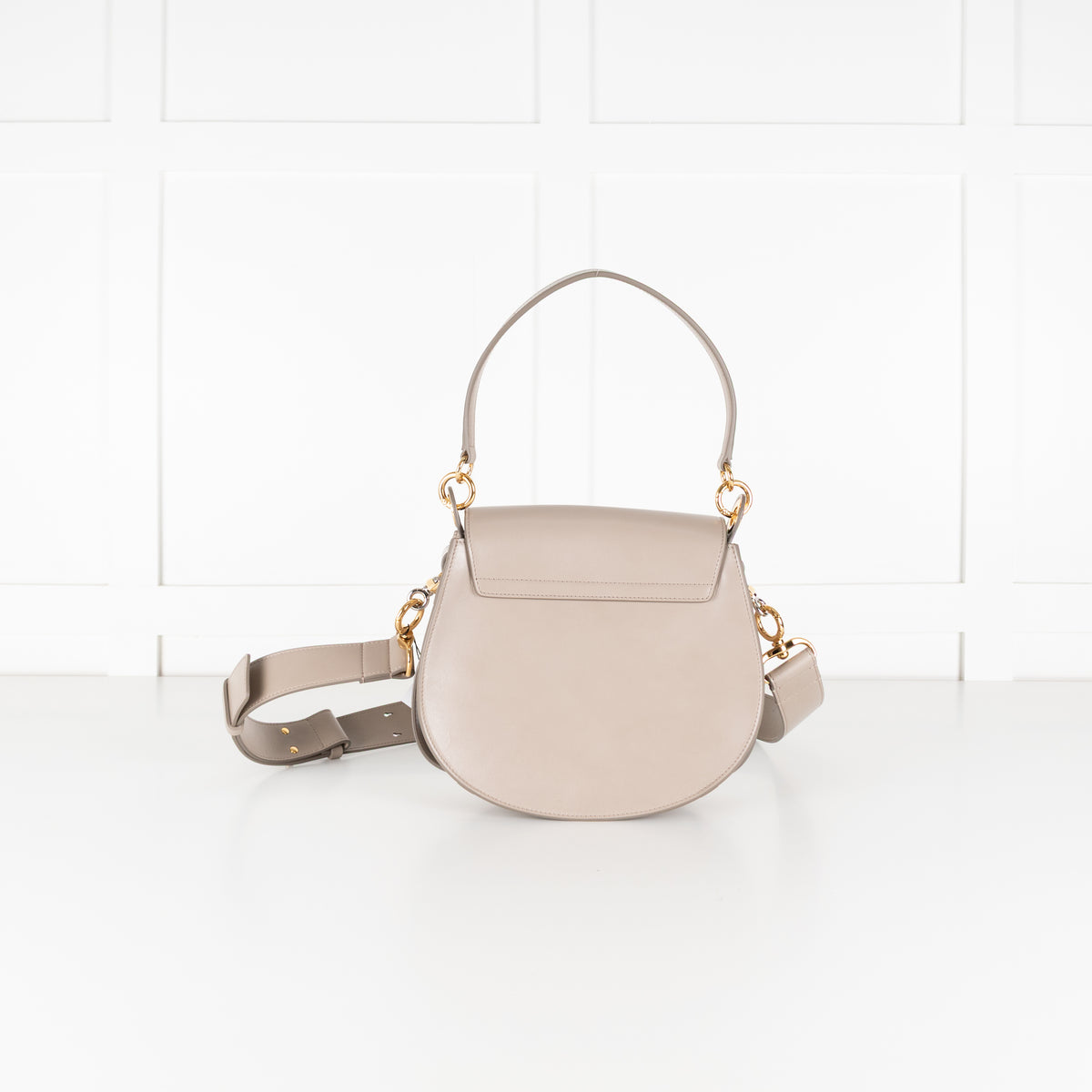 Chloé Tess Taupe Smooth Leather Bag