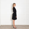 Diane Von Furstenberg Black Chain Wrap Dress