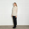 Madeleine Cream Cashmere Blend Rollneck