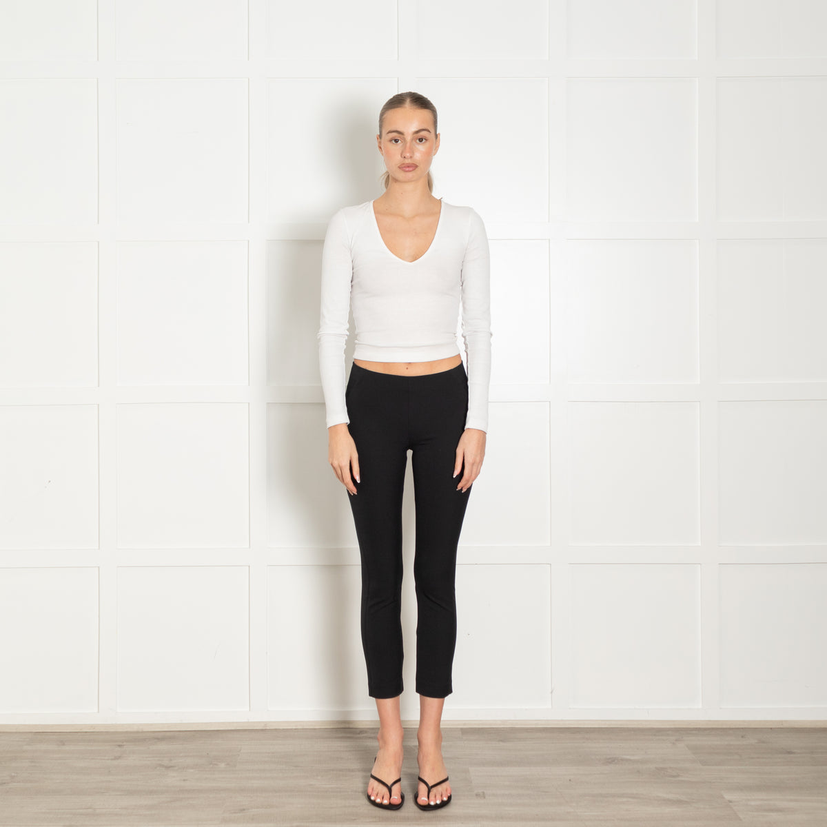 Veronica Beard Black Stretch Trousers
