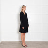 Diane Von Furstenberg Black Chain Wrap Dress