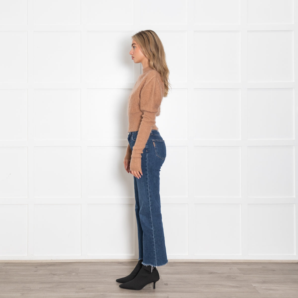 Rick Owens Tan Mohair Long Sleeve Jumper