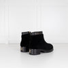 Chanel Shearling Black Ankle Boot