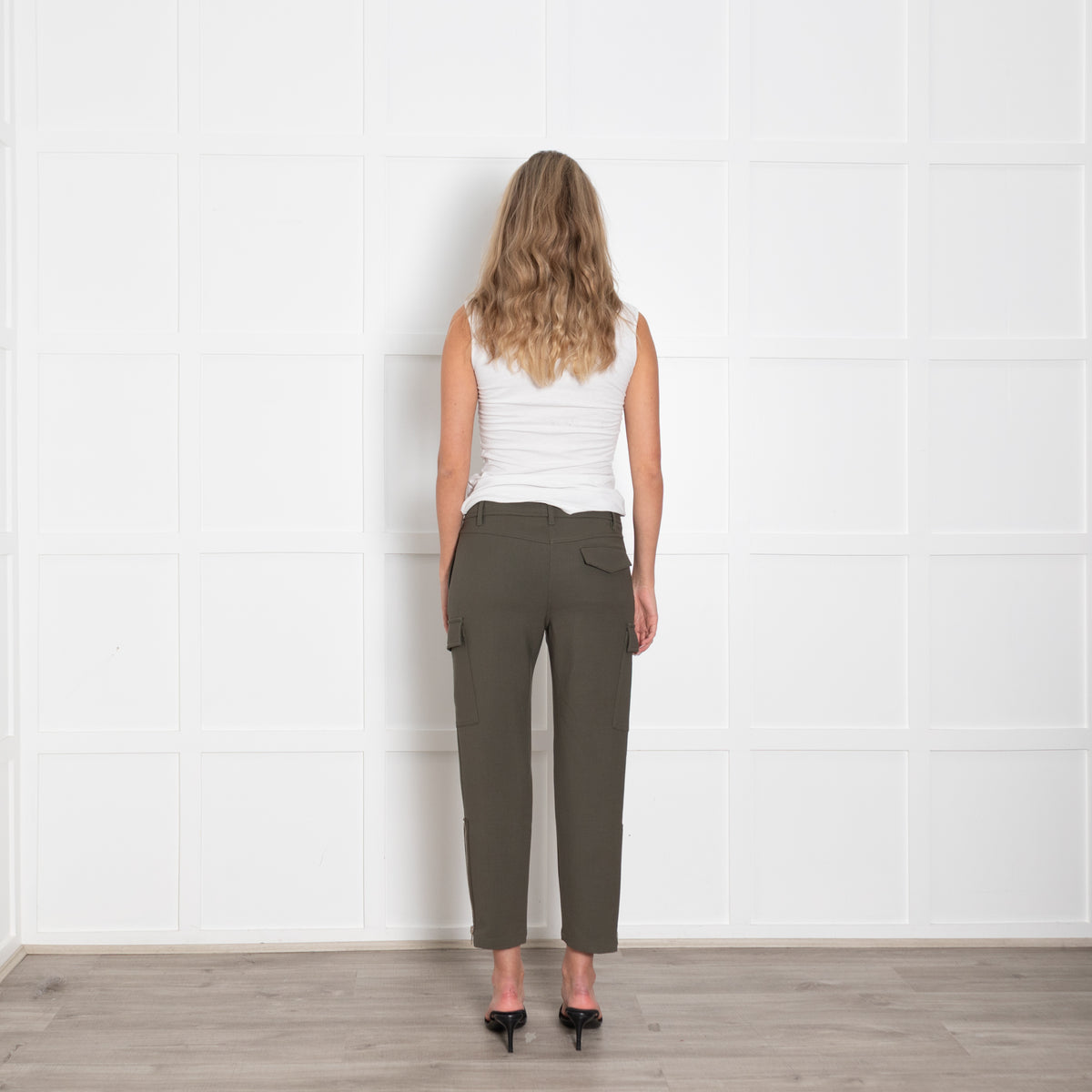 Alexander McQueen Green Cargo Trousers With Zip Ankles