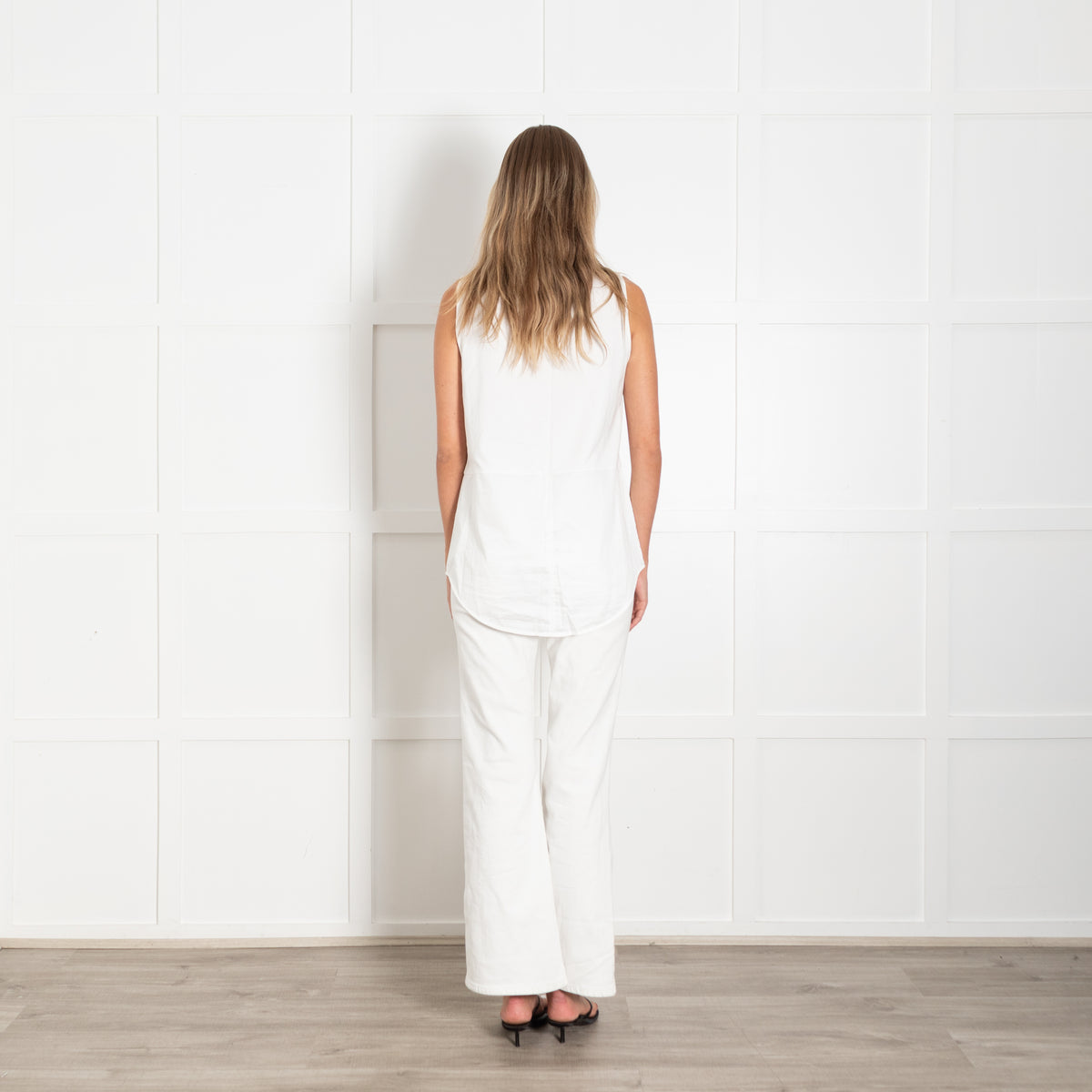 Me+Em White Classic Tail Layering Shirt