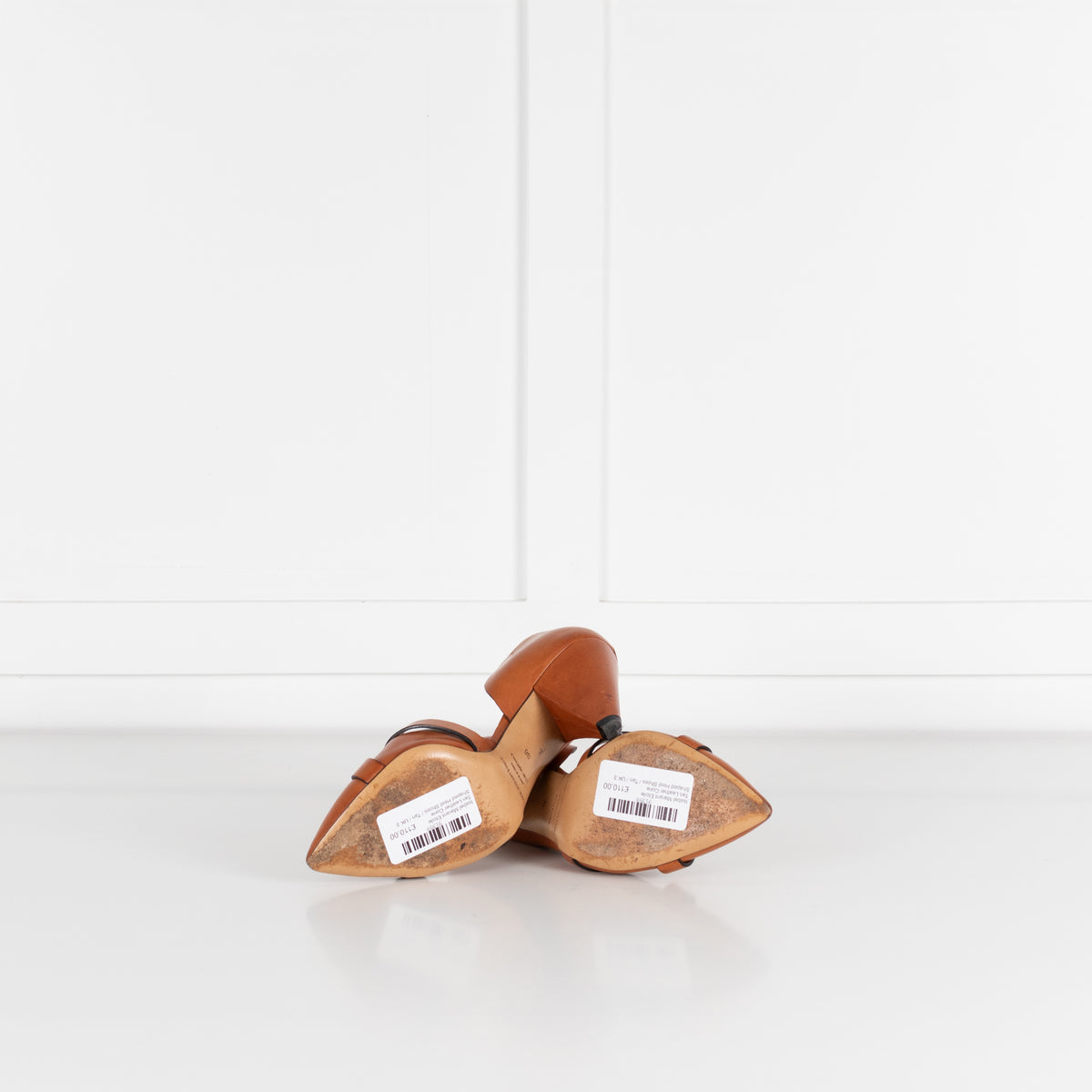 Isabel Marant Etoile Tan Leather Cone Shaped Heel Shoes