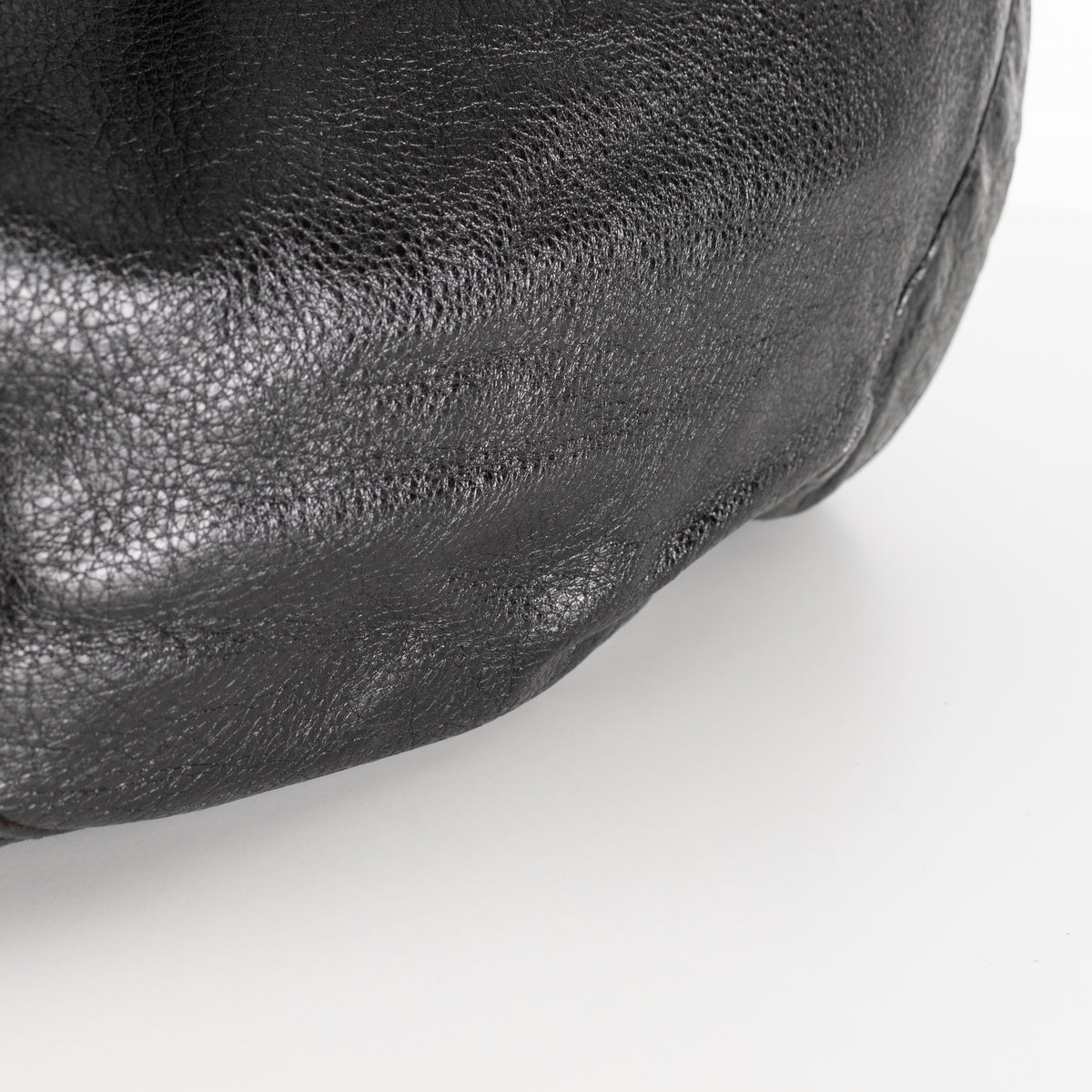 Gucci Guccissima Black Leather Vintage Shoulder Bag