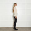 Madeleine Cream Cashmere Blend Rollneck