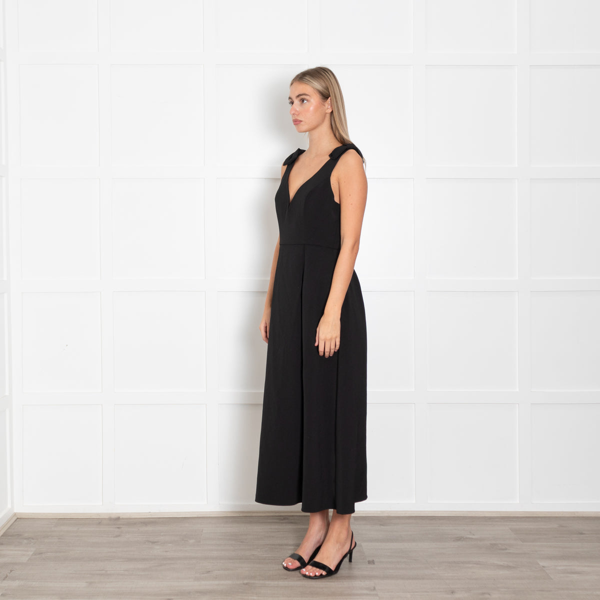 ALB Bowie Dress with Bow Shoulders