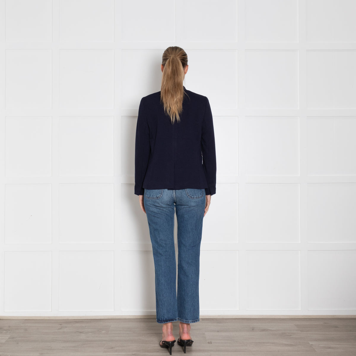 J Crew Navy Edge to Edge Blazer