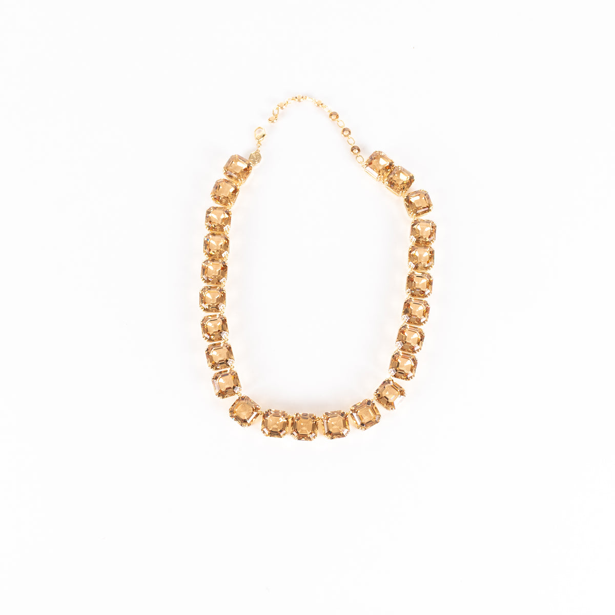 Swarovski Caramel Gold Finish Millenia Necklace