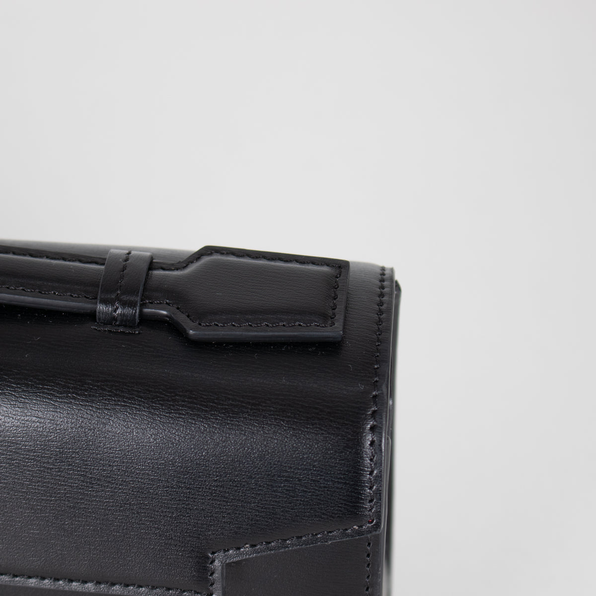 Anya Hindmarch Black Mortimer Leather Clutch