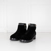 Chanel Shearling Black Ankle Boot