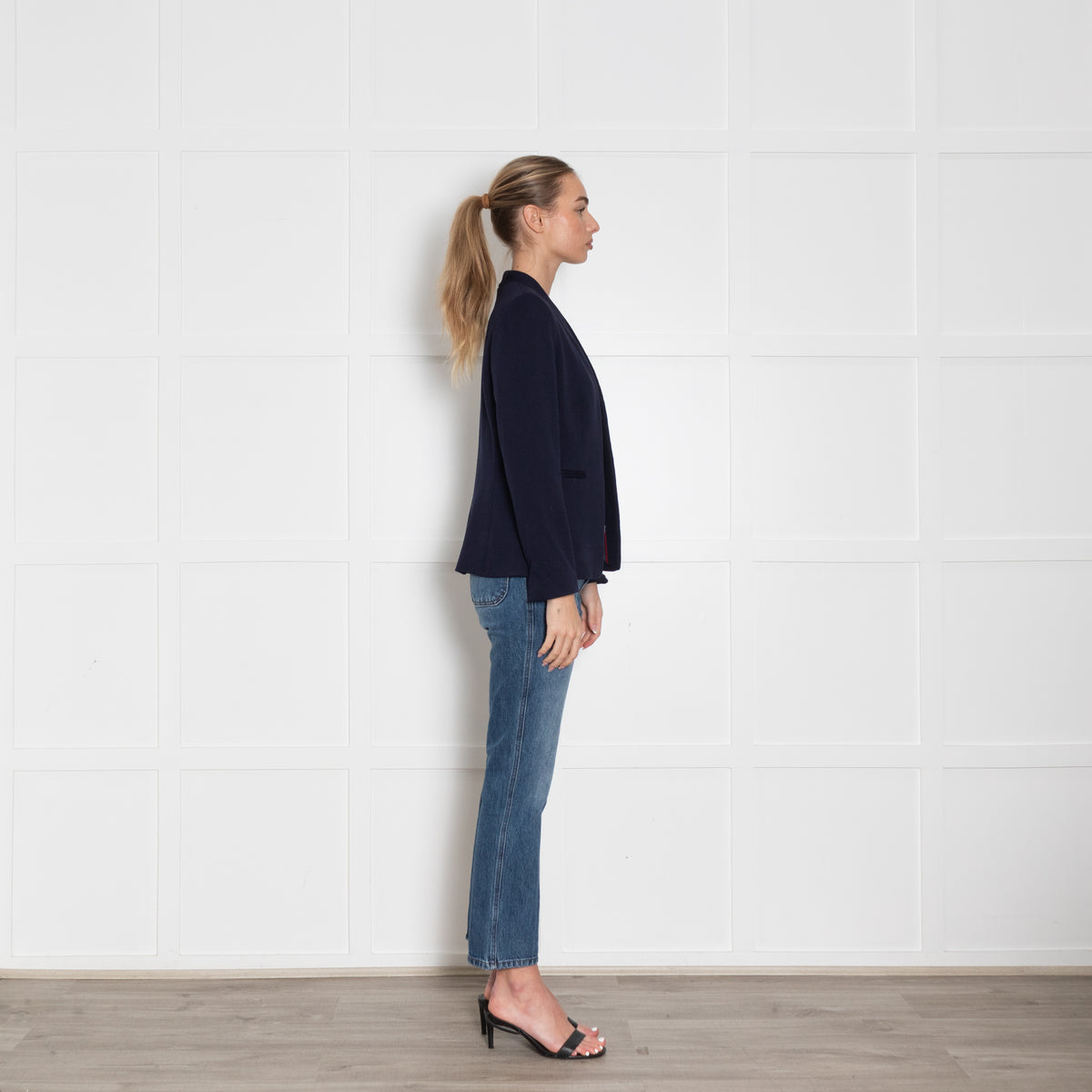 J Crew Navy Edge to Edge Blazer