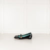 Gucci Black Lois Bee Patent Leather Pumps