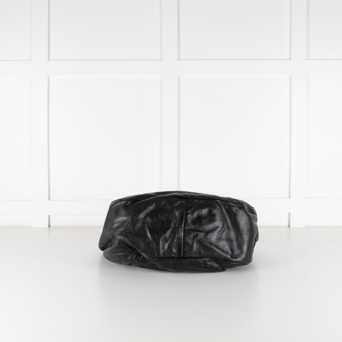 Gucci Guccissima Black Leather Vintage Shoulder Bag