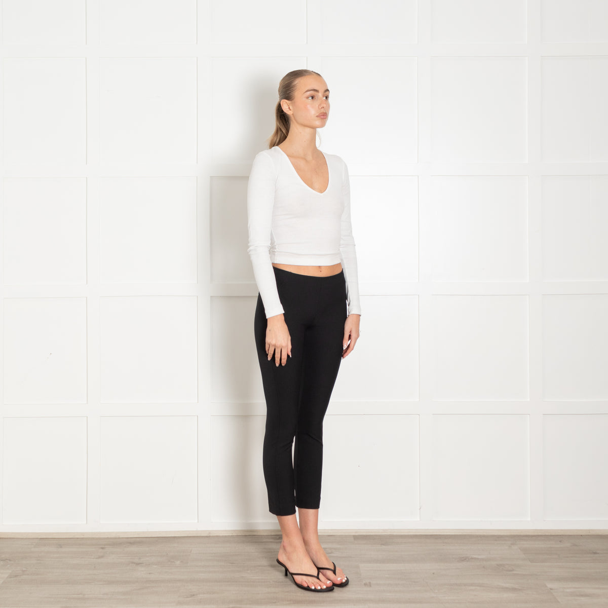 Veronica Beard Black Stretch Trousers