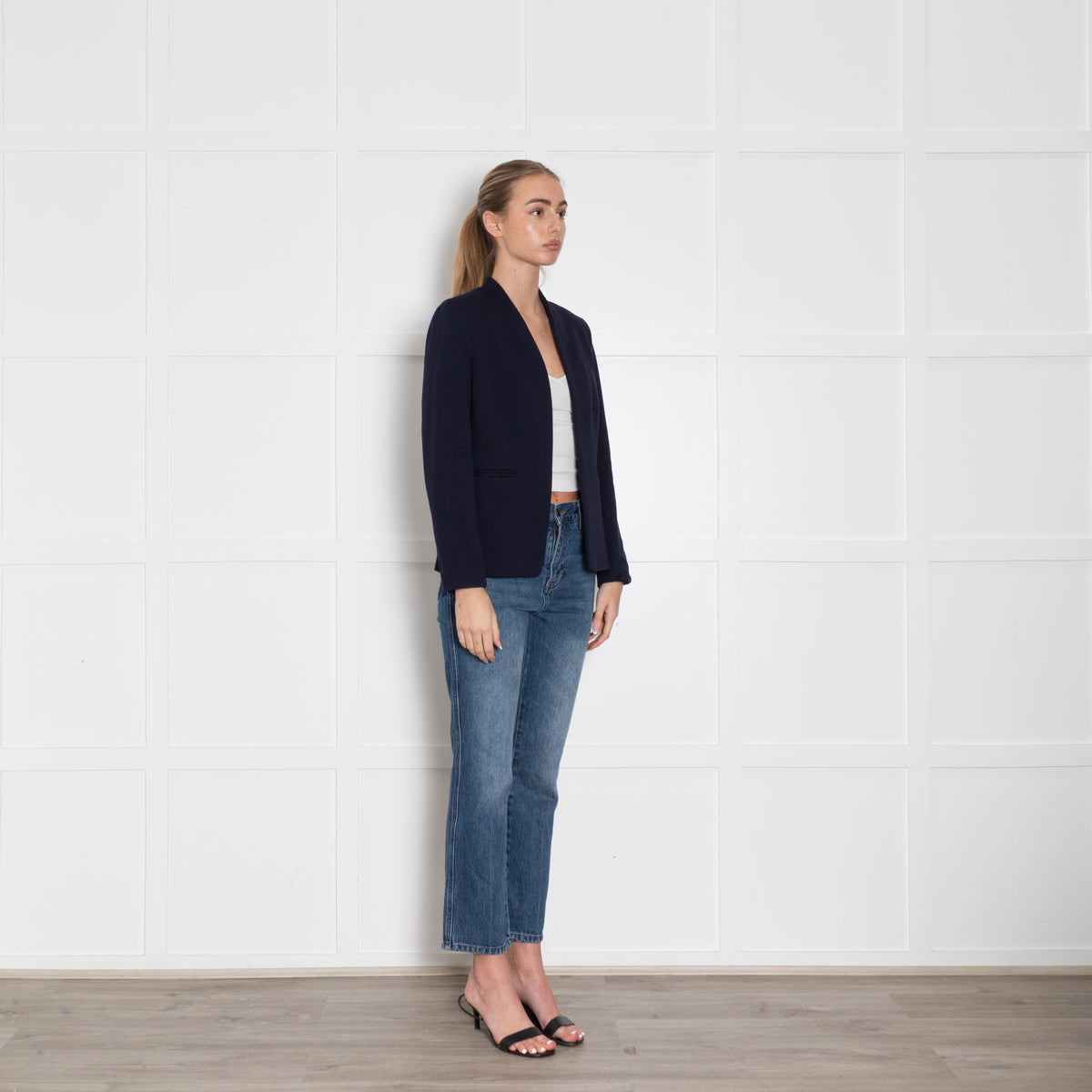 J Crew Navy Edge to Edge Blazer