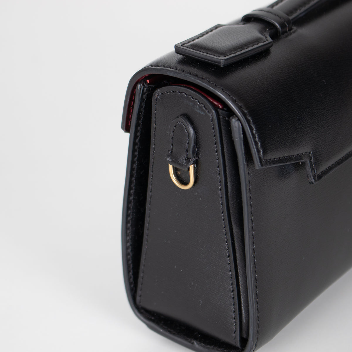 Anya Hindmarch Black Mortimer Leather Clutch