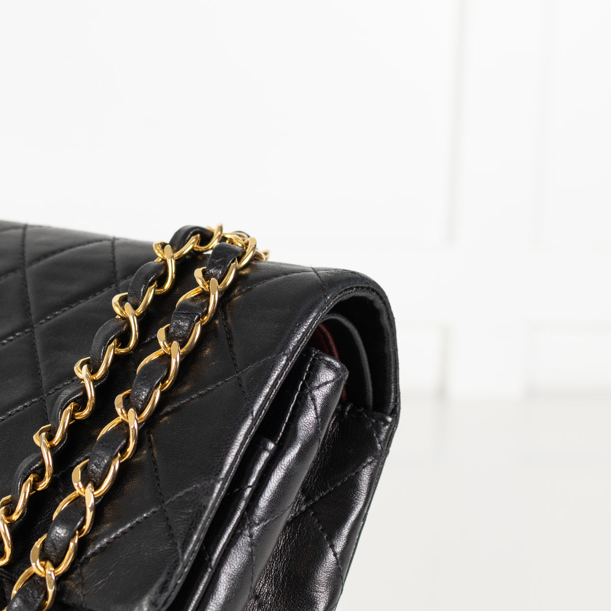 Chanel Black Lambskin Vintage Medium Double Flap