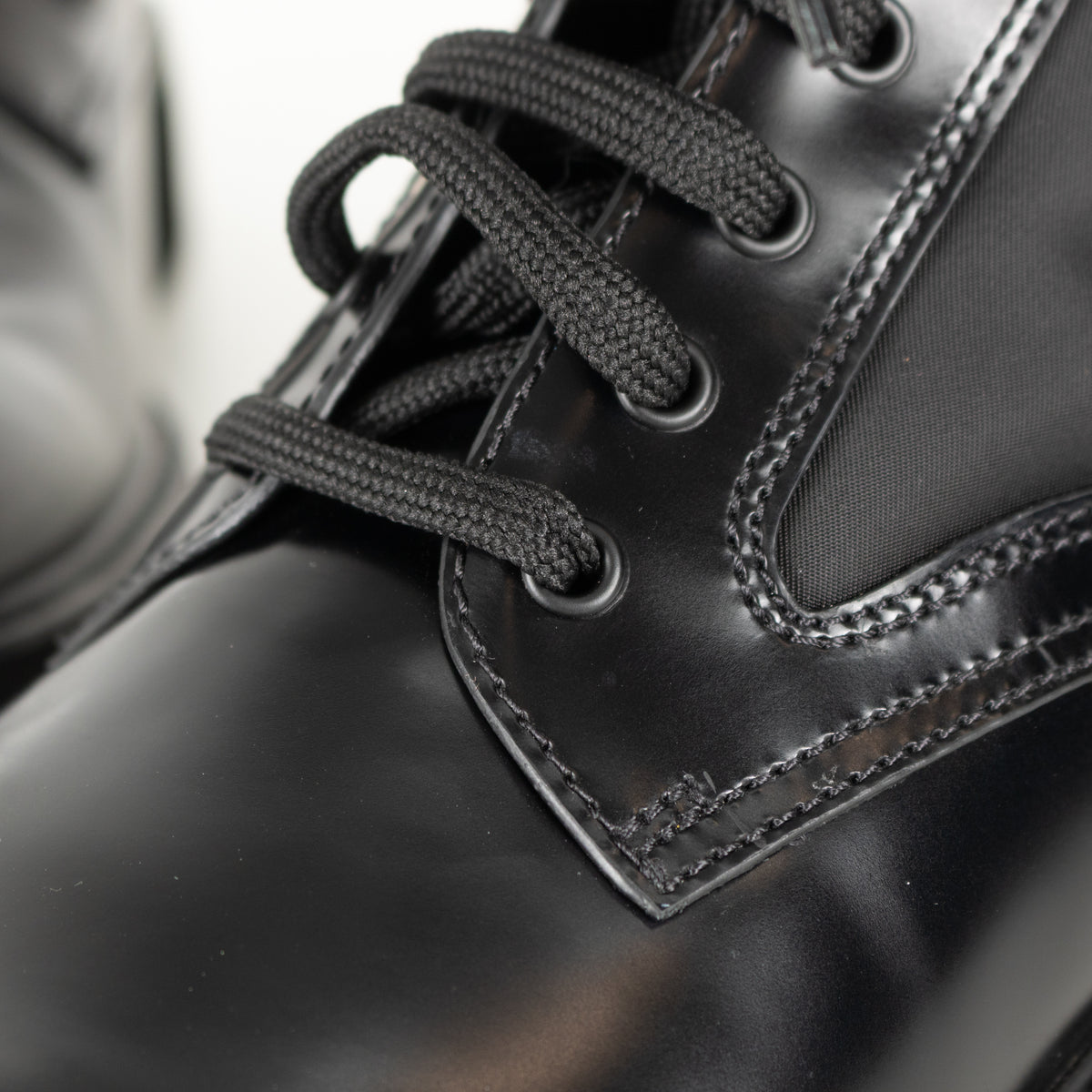 Prada Black Monolith Combat Boots