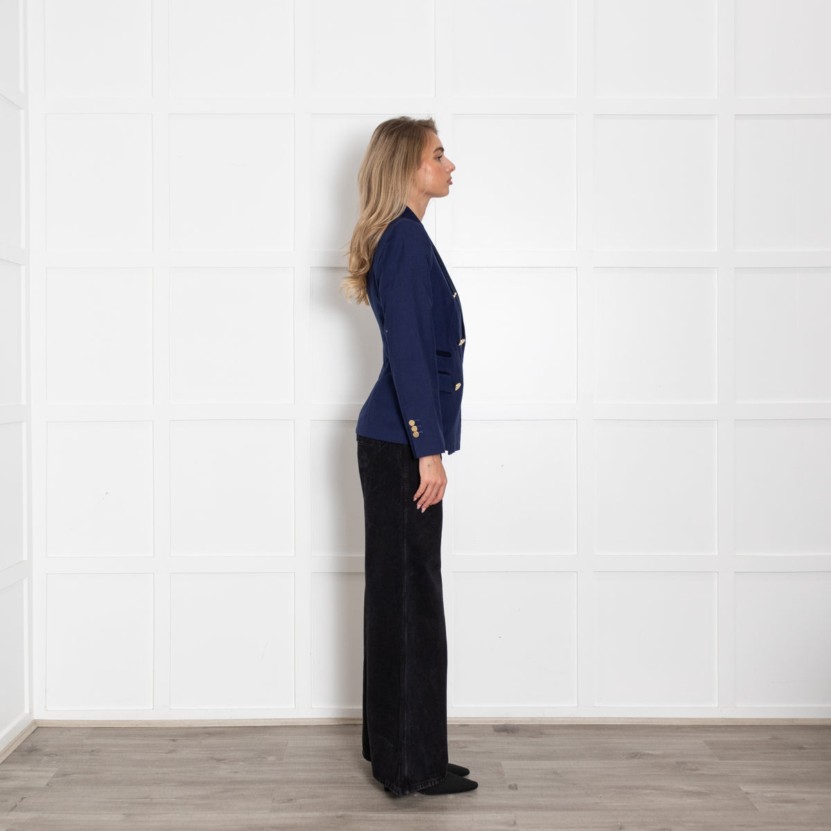 By Malene Birger Blue Wool Blend Double Breast Blazer