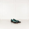 Gucci Black Lois Bee Patent Leather Pumps