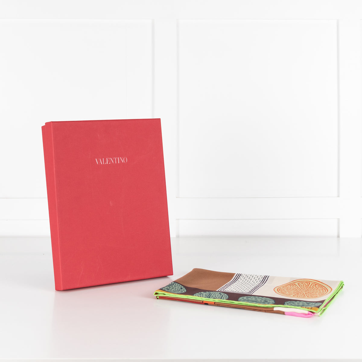 Valentino Block Printer Silk Scarf