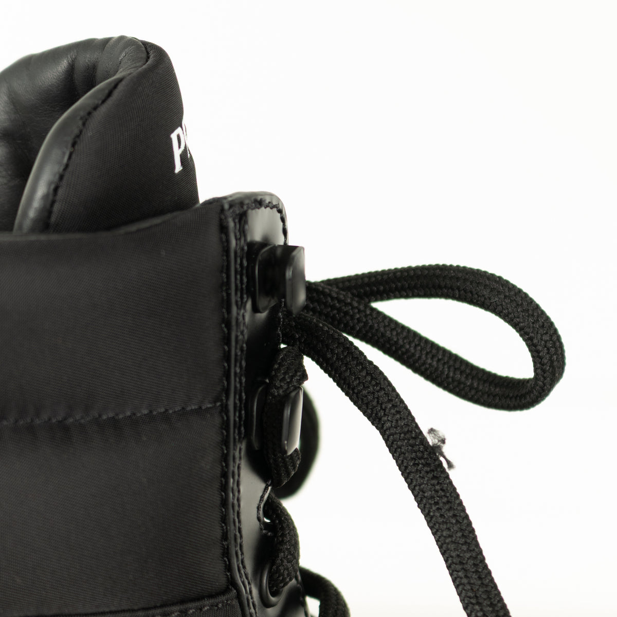 Prada Black Monolith Combat Boots