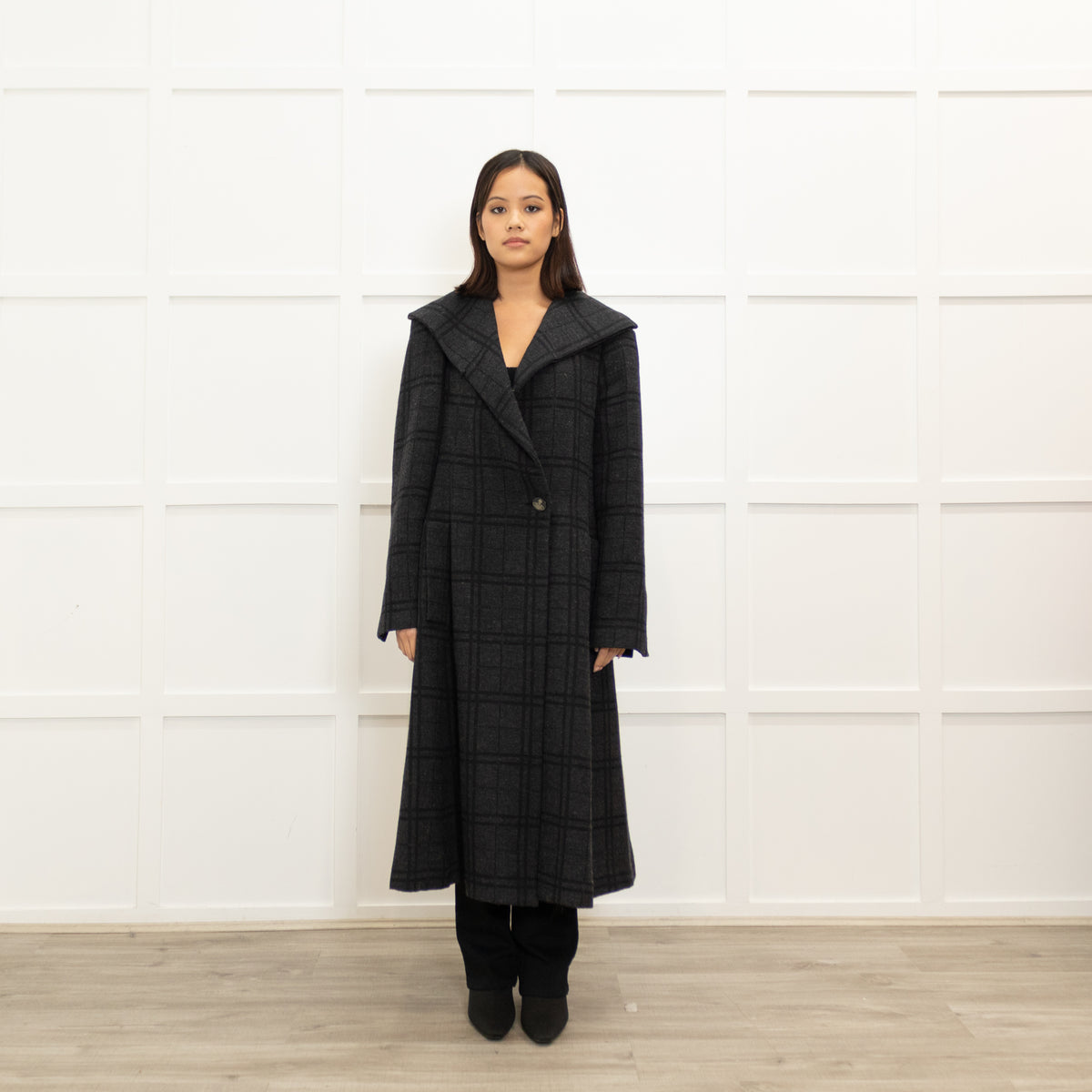 Vivienne Westwood Black Check Coat