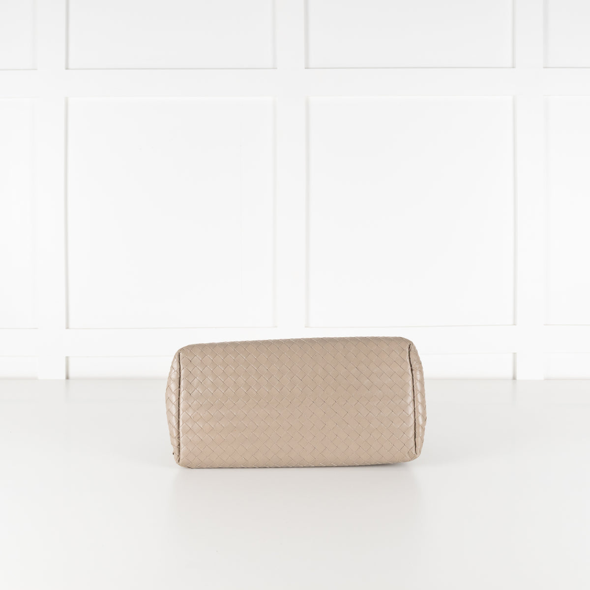 Bottega Veneta Taupe Intrecciato Leather Roma Bag