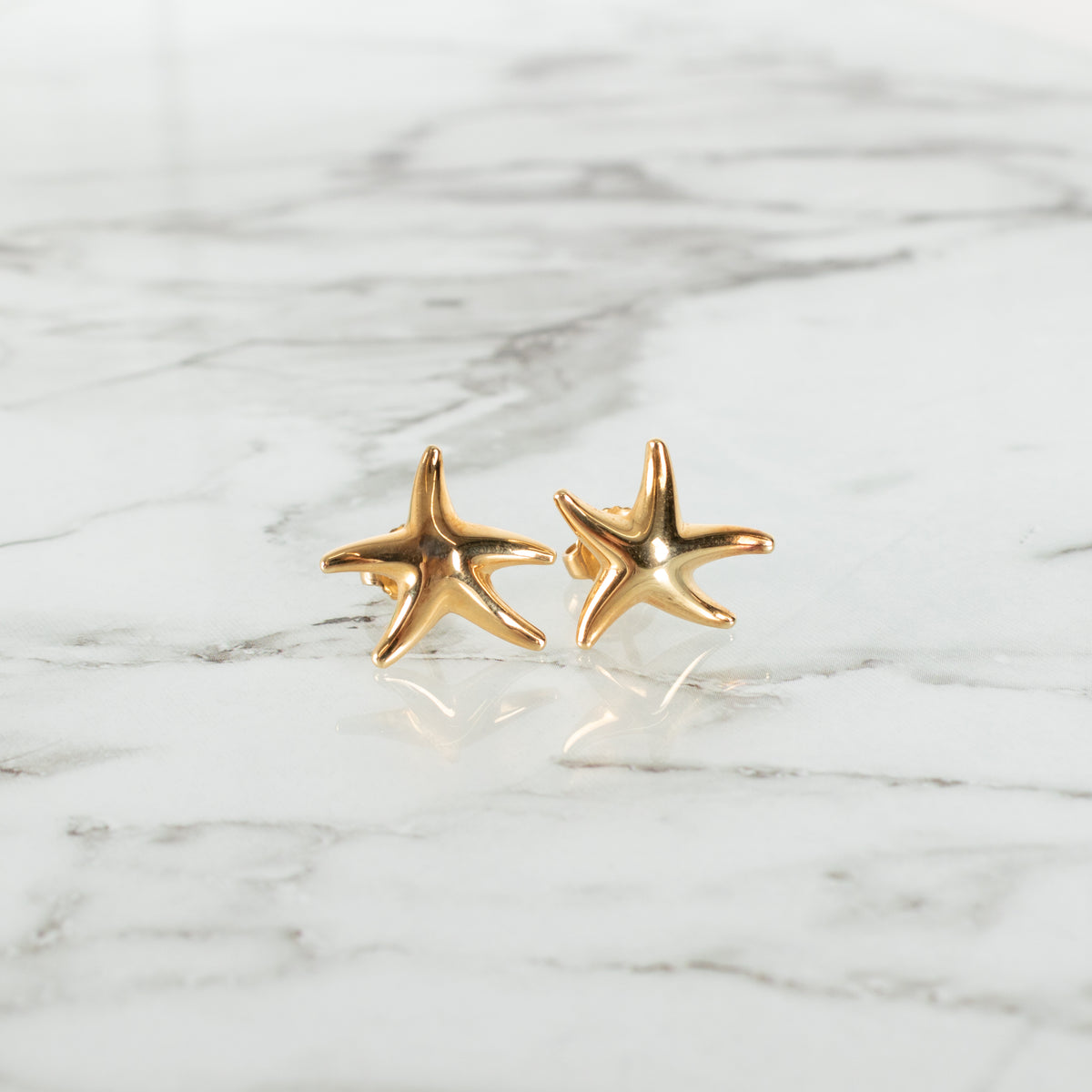 Tiffany & Co. Elsa Peretti Starfish 18 ct gold Stud Earrings