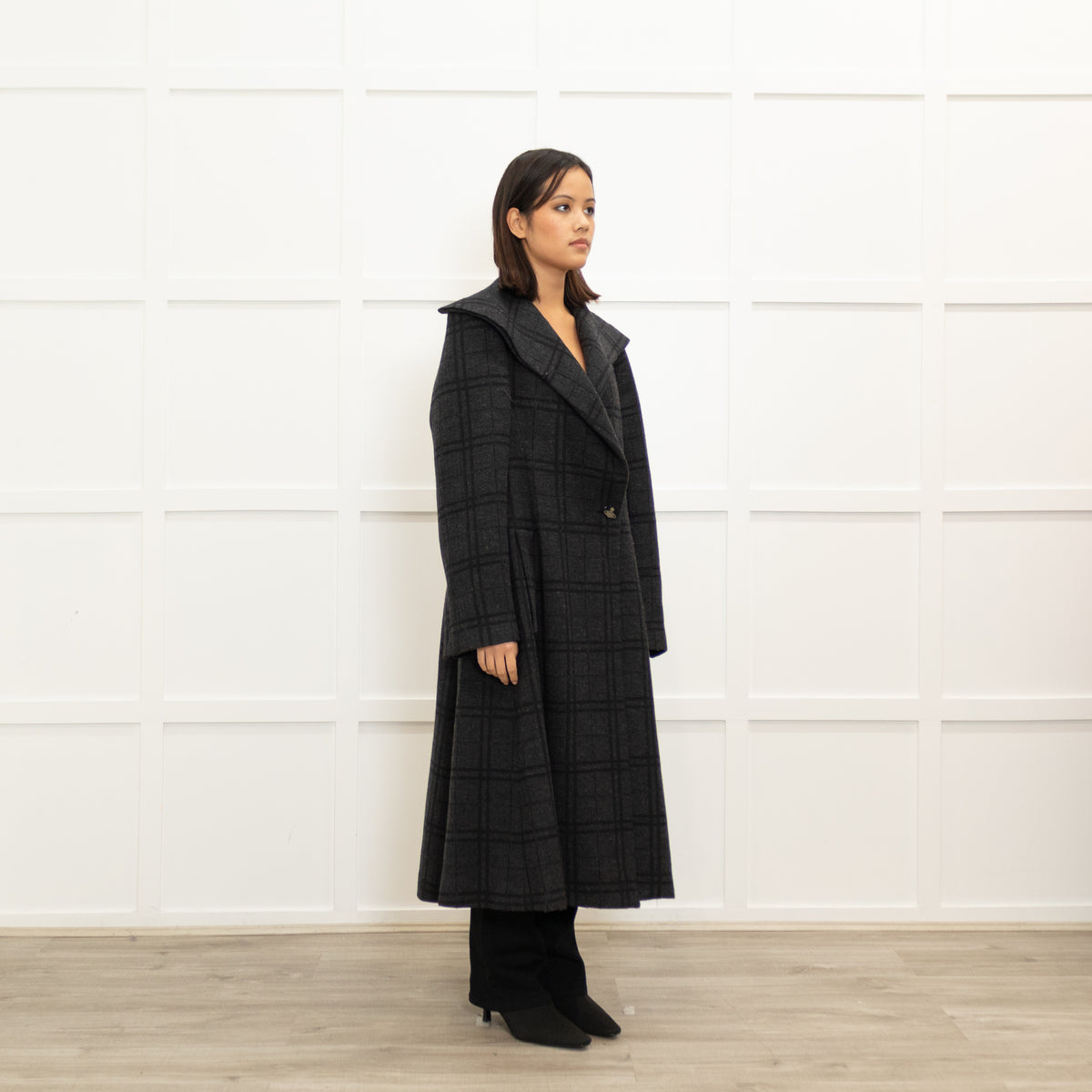 Vivienne Westwood Black Check Coat