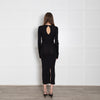 Helmut Lang Black Thin Ribbed Maxi Dress