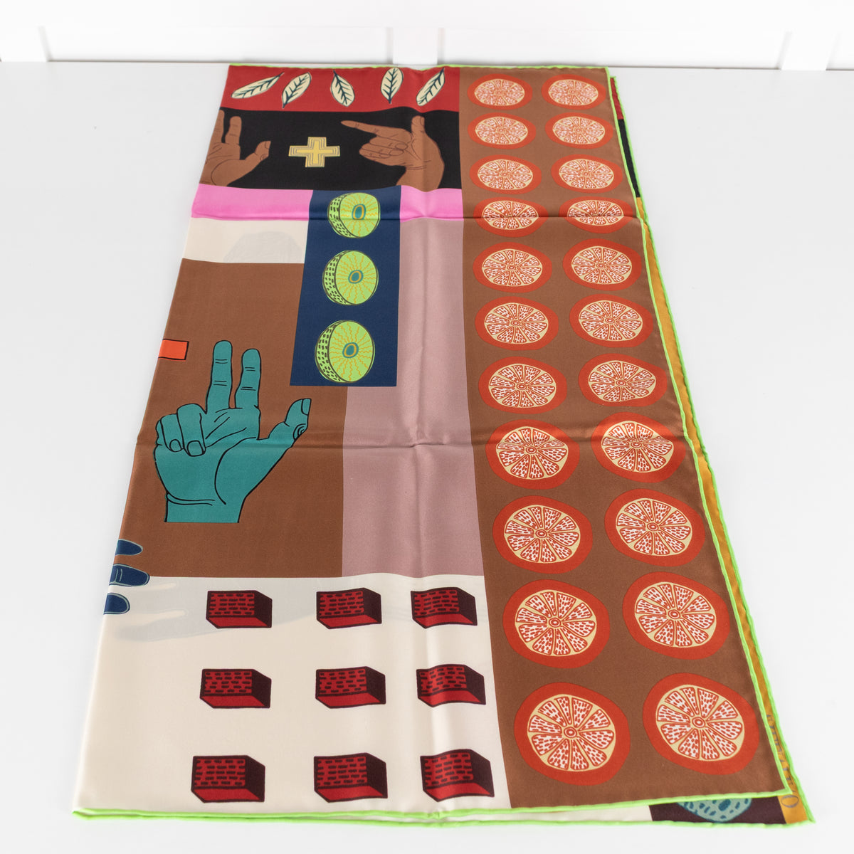 Valentino Block Printer Silk Scarf