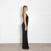 LA Mania Lace Back Black Flared Jumpsuit
