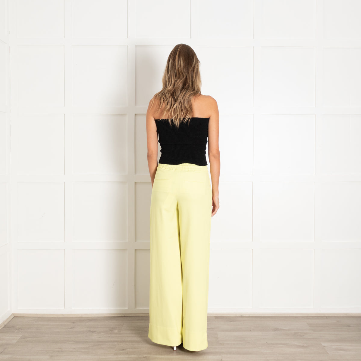 Me + Em Lemon Yellow Straight Leg Trousers