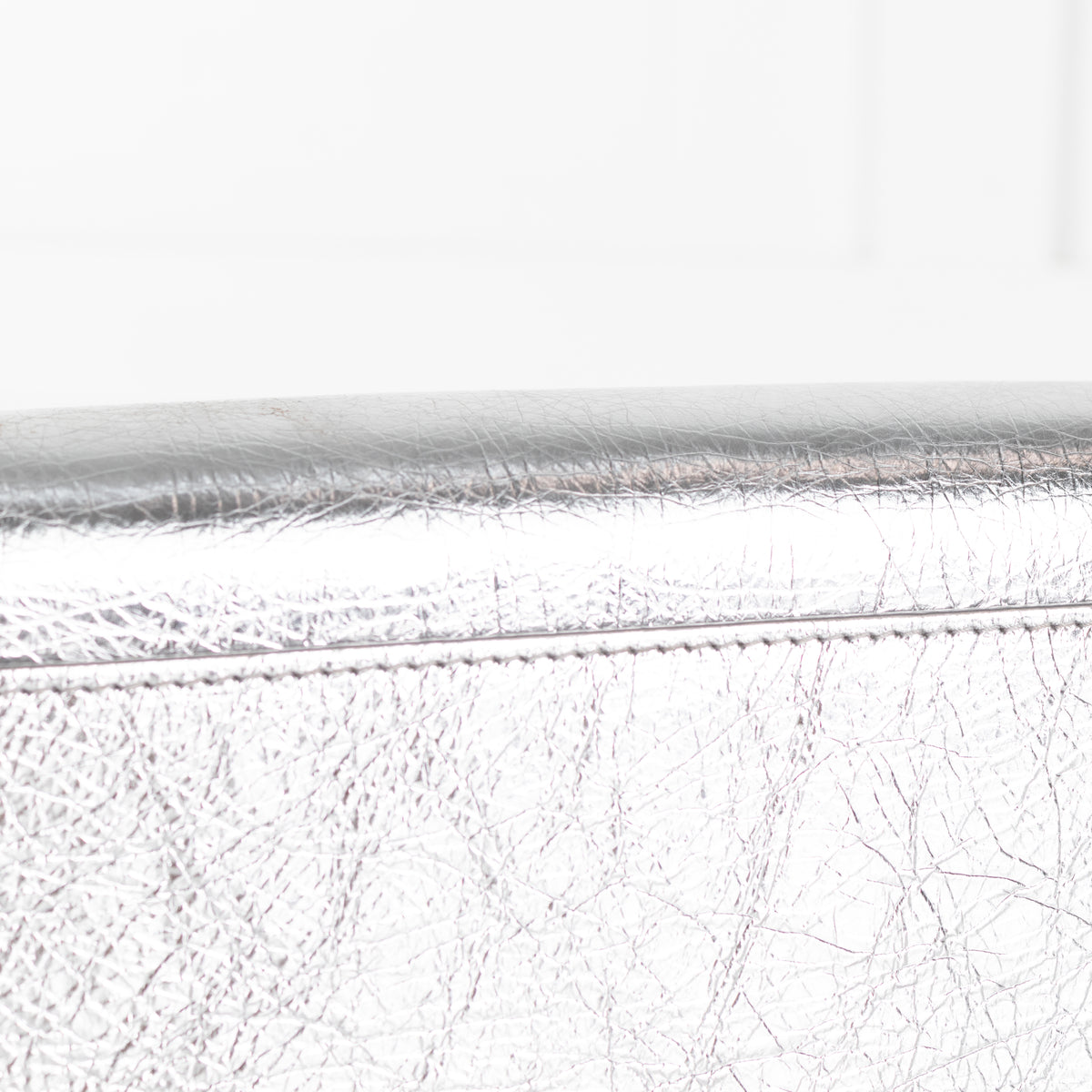 Furla Metallic Silver Sfera Crossbody Bag