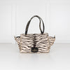 Valentino Rockstud Zebra Print Pony Skin Handbag