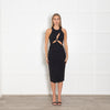 Mother of All Black Scuba Cutout Shift Dress