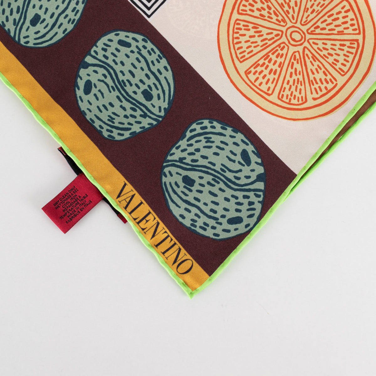 Valentino Block Printer Silk Scarf
