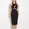 Mother of All Black Scuba Cutout Shift Dress