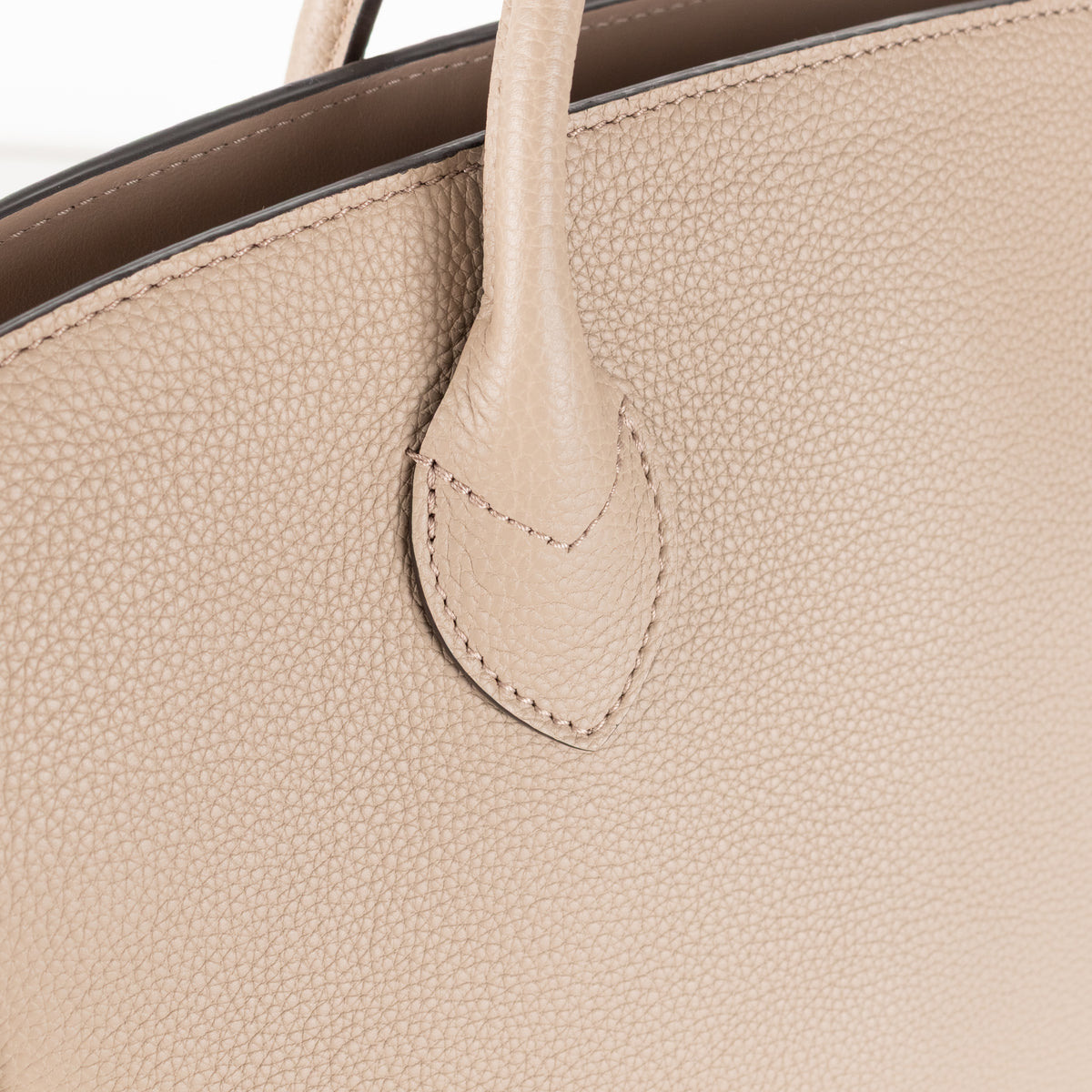 Louis Vuitton Taupe Leather Milla MM Bag